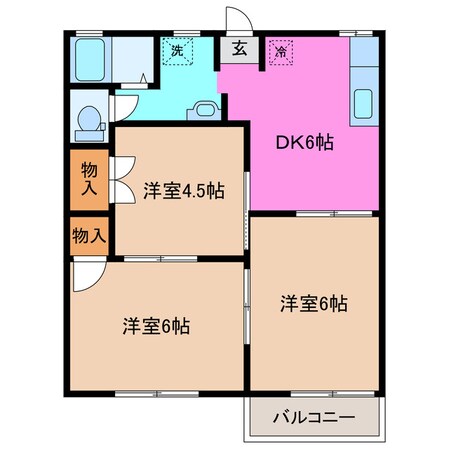 タウニーライフステージの物件間取画像